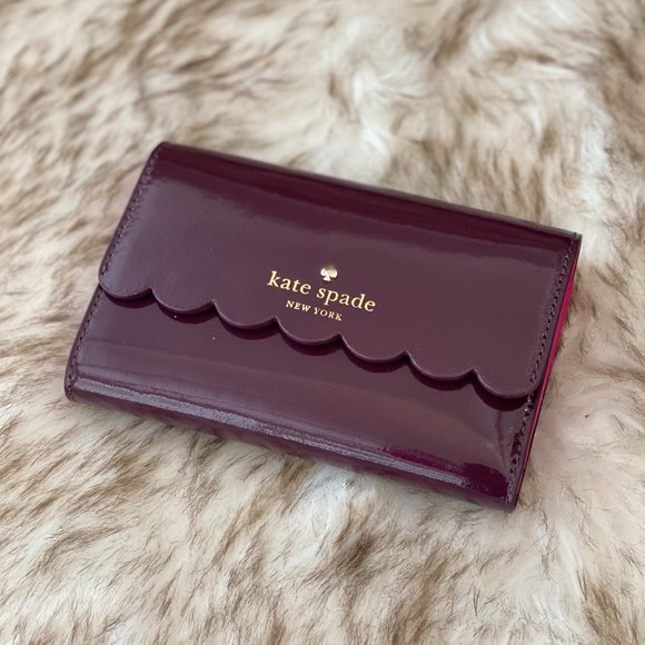 kate spade Handbags - NWT Kate Spade Lily Avenue Glossy Patent Leather Trifold Wallet